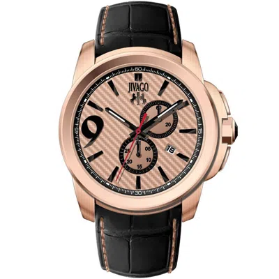 Jivago Men's Rose Gold Dial Watch In Multi