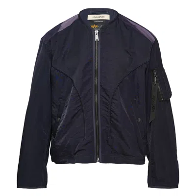 Jiyongkim Alpha Industries Sun-bleached Bomber In Blue