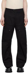 Jiyongkim Black Alpha Industries Edition Curved Multi Pocket Cargo Pants In Black