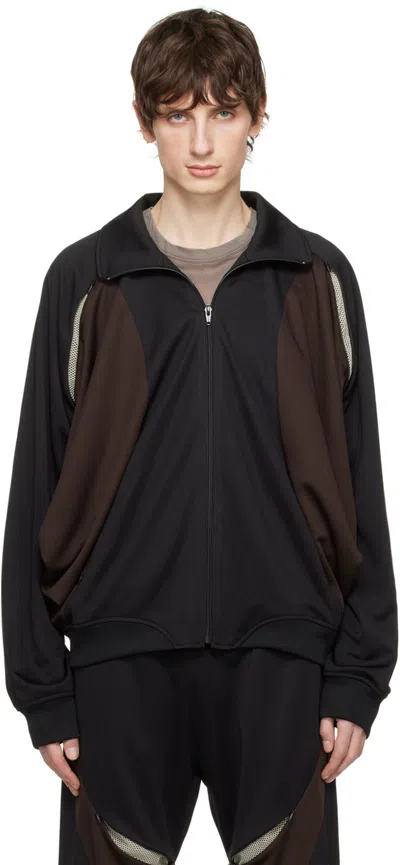 Jiyongkim Black Sun-bleached Track Jacket