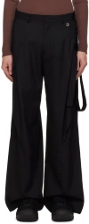 JIYONGKIM BLACK TAILORED TROUSERS