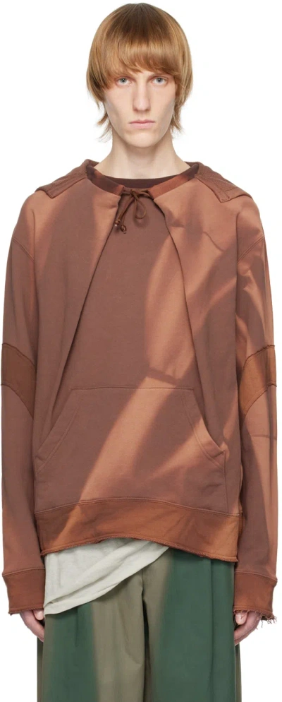 Jiyongkim Brown Sun-bleached Hoodie