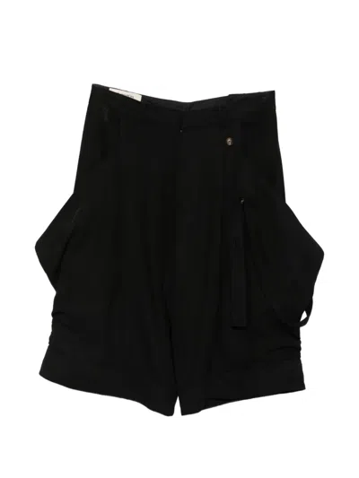 Jiyongkim Draped Oversized-pocket Trousers In Black