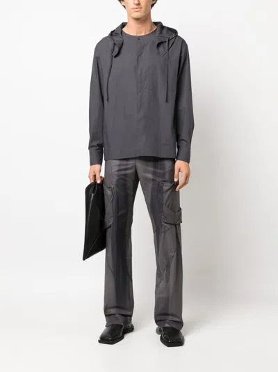 Jiyongkim Jiyong Kim Sun Bleached Draped Pocket Trousers Sun 
