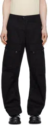 Jiyongkim Black Alpha Industries Edition Curved Multi Pocket Cargo Pants In Grey