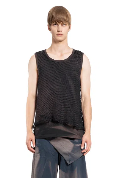 Jiyongkim Man Black T-shirts & Tank Tops