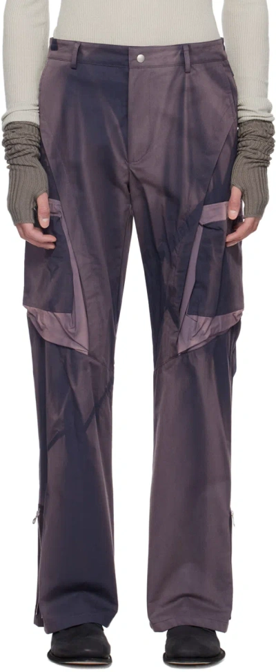 Jiyongkim Navy Sun-bleached Cargo Pants