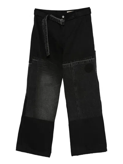 Jiyongkim Re-worked Denim Trousers In Black