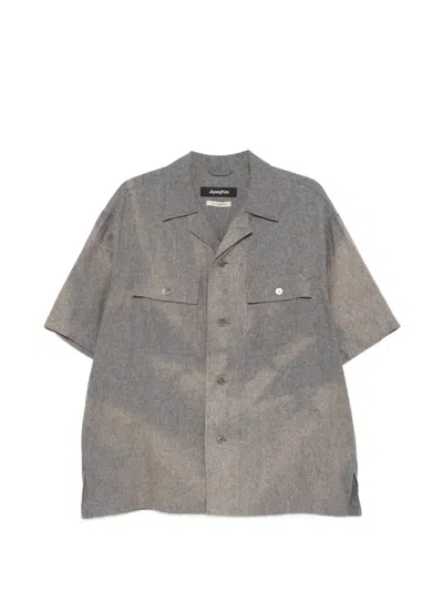 Jiyongkim Short-sleeve Shirt In Gray