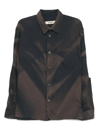 Jiyongkim Sun-bleached Wrinkle Processed Shirt In Blue
