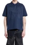 Jiyongkim Man Blue T-shirts & Tank Tops In Blue