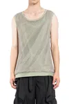 Jiyongkim Man Green T-shirts & Tank Tops In Green