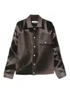 Jiyongkim Textured Button-fastening Jacket In Brown