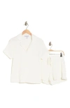 Jj Basics 2-piece Pajama Set In Cream