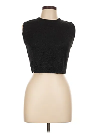 Pre-owned Jj Basics Tank Top Black Halter Neckline Tops