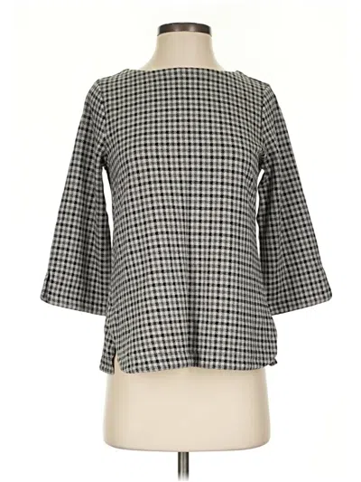 Pre-owned Jjill 3/4 Sleeve Blouse In Gray