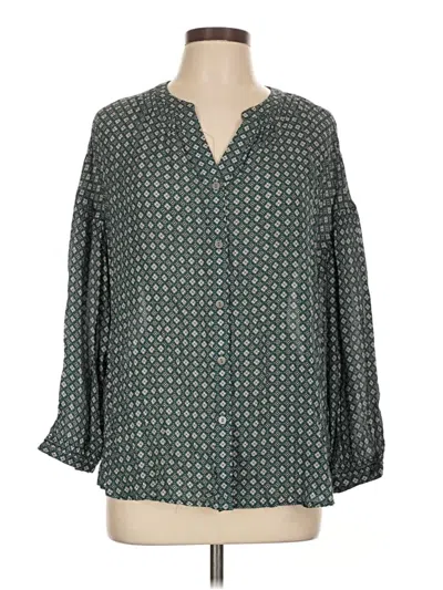 Jjill 3/4 Sleeve Blouse In Green