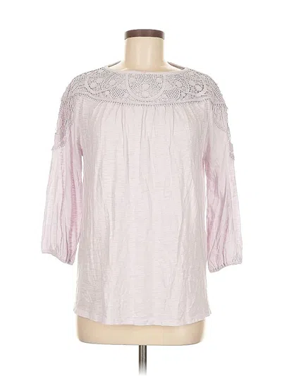 Pre-owned Jjill 3/4 Sleeve Blouse In Pink