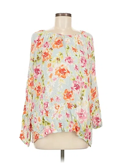 Pre-owned Jjill 3/4 Sleeve Blouse In Pink