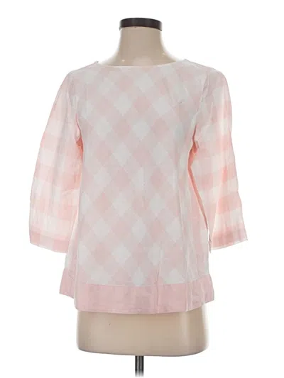 Pre-owned Jjill 3/4 Sleeve Blouse In Pink
