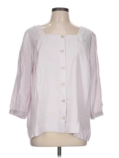 Pre-owned Jjill 3/4 Sleeve Blouse In Pink