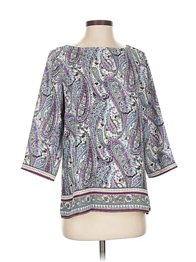 Jjill 3/4 Sleeve Blouse In Purple