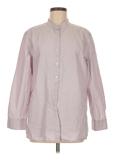 Pre-owned Jjill 3/4 Sleeve Button Down Shirt In Pink