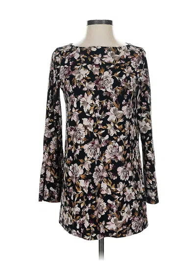 Pre-owned Jjill 3/4 Sleeve T-shirt In Black