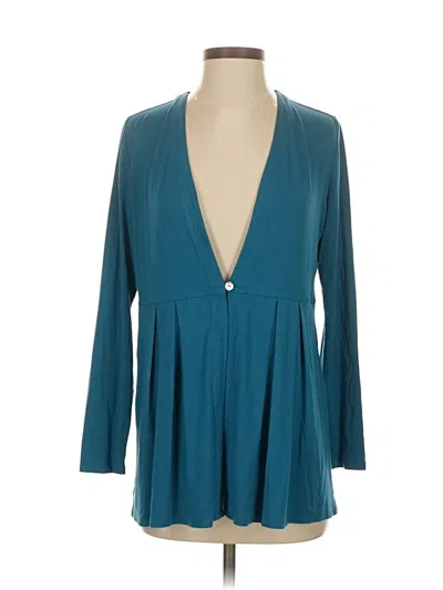 Pre-owned Jjill 3/4 Sleeve T-shirt In Blue