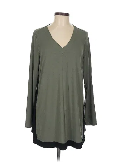 Pre-owned Jjill 3/4 Sleeve T-shirt In Green