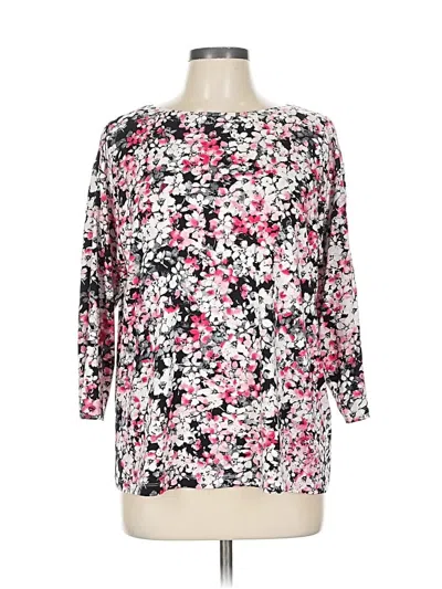 Pre-owned Jjill 3/4 Sleeve T-shirt In Pink