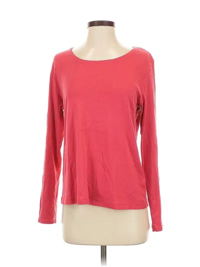 Pre-owned Jjill 3/4 Sleeve T-shirt In Red