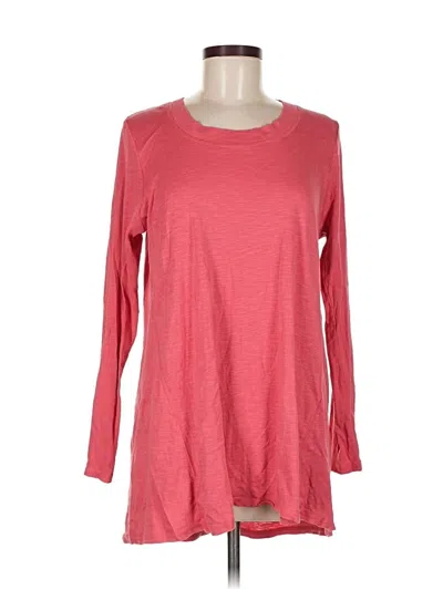 Pre-owned Jjill 3/4 Sleeve T-shirt In Red