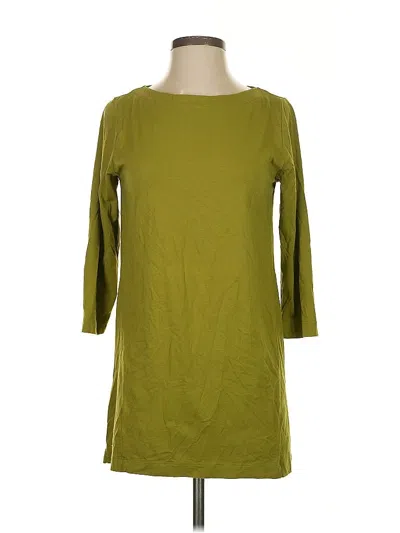 Pre-owned Jjill 3/4 Sleeve Top Green Boatneck Tops