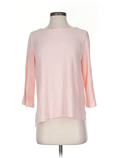 Pre-owned Jjill 3/4 Sleeve Top Pink Boatneck Tops
