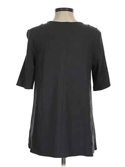 Pre-owned Jjill 3/4 Sleeve T-shirt In Black