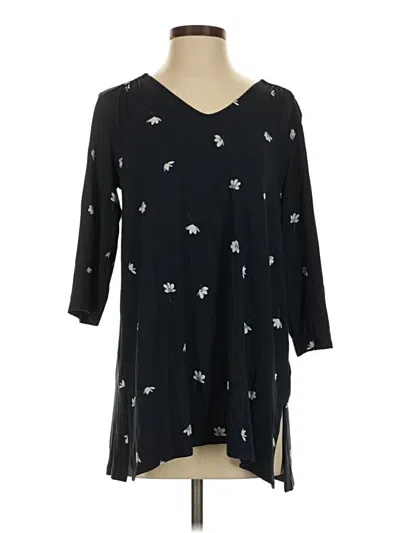 Jjill 3/4 Sleeve T-shirt In Black