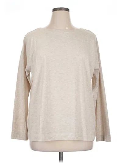 Jjill 3/4 Sleeve T-shirt In Brown