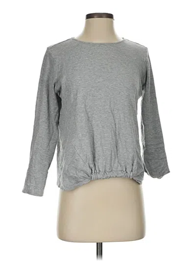 Pre-owned Jjill 3/4 Sleeve T-shirt In Gray