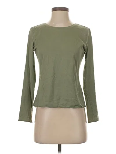 Pre-owned Jjill 3/4 Sleeve T-shirt In Green