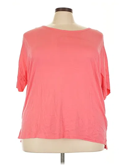 Pre-owned Jjill 3/4 Sleeve T-shirt In Pink