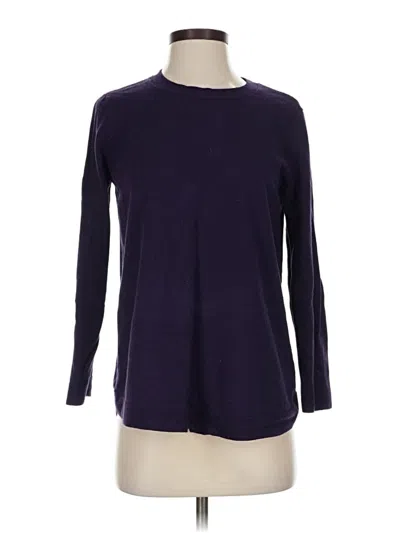 Pre-owned Jjill 3/4 Sleeve T-shirt In Purple
