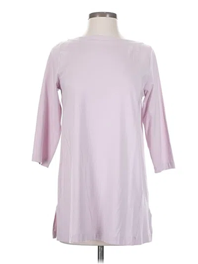 Pre-owned Jjill 3/4 Sleeve T-shirt In Purple