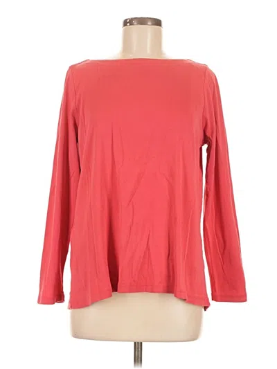 Pre-owned Jjill 3/4 Sleeve T-shirt In Red