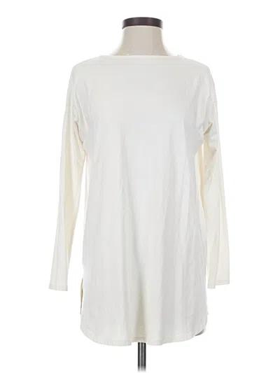 Pre-owned Jjill 3/4 Sleeve T-shirt In White