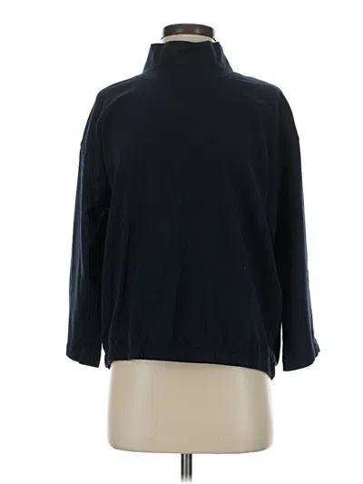 Pre-owned Jjill 3/4 Sleeve Turtleneck In Blue