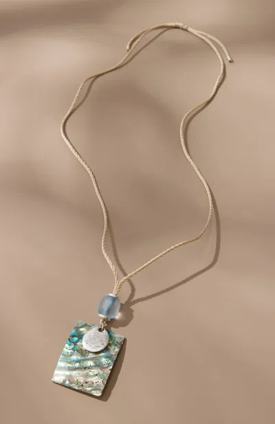 Jjill J.jill Abalone Pendant Necklace