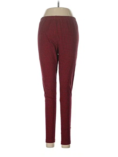 Pre-owned Jjill Active Pants In Burgundy