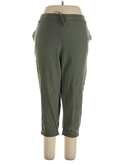 Pre-owned Jjill Active Pants In Green