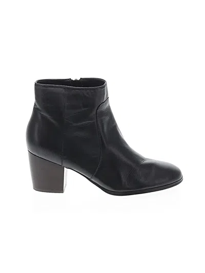 Pre-owned Jjill Ankle Boots In Black